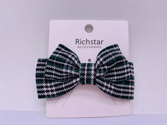 Stripe Bow Accessori per capelli per bambini Clips per capelli Multiscene in plastica