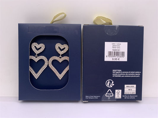 Gioielli di moda a forma di cuore orecchini portatili multiscene per la festa