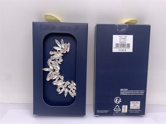 Gioielli di moda in argento per il matrimonio orecchini Strass diamante Geometrico