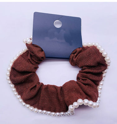 Tessuti di cotone accessori per capelli scrunchi duraturi per donne ragazze