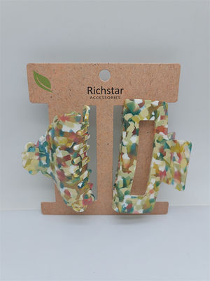 Rectangle Acetate Claw Clip Lightweight Durable per i capelli spessi