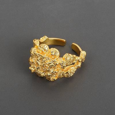 Nuggetta d'oro anello da donna di lusso multiuso durevole per il matrimonio