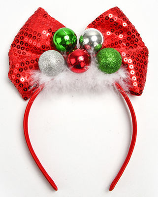 Portable Girls Holiday Hair Accessories, Party Christmas Bow Headband. (Festa natalizia con la fascia di arco)