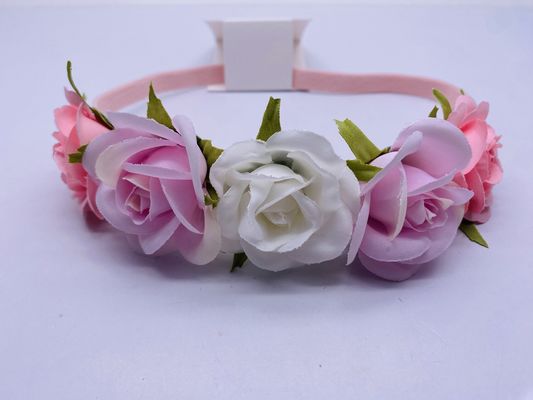 Accessoio per capelli da fiore multicolore porta coda di cavallo leggero