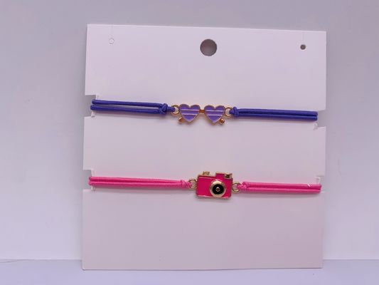 9 pollici rosa donne di moda braccialetti corda pratico riutilizzabile