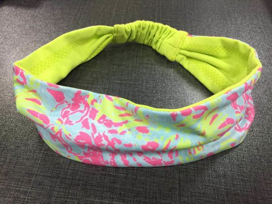Fascia portatile da ginnastica in tessuto femminile, fasce da sudore multiscene per donne