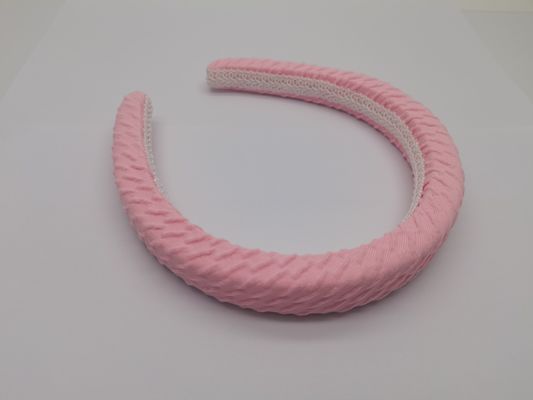 Fascia per capelli in tessuto rosa da indossare quotidianamente