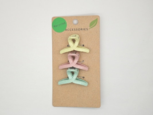 Piccoli artigli di plastica per capelli colorati per le ragazze, piccole pinze per capelli sottili