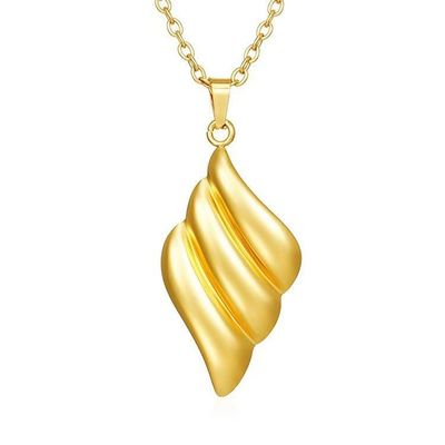 Splendida collana da donna d'oro per il quotidiano o per le feste