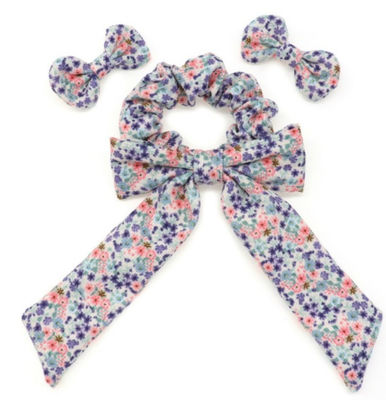 Raffinate ragazze Bowkont Clip per capelli e Scrunchies su misura con stampe vivaci