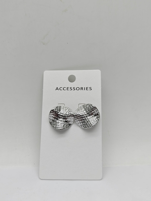 Orecchini Versatili da Donna in Argento Metallico con Fiori, Chic e Pratici