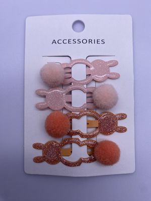 Durable Cute 4-Pack Clip per capelli di coniglio