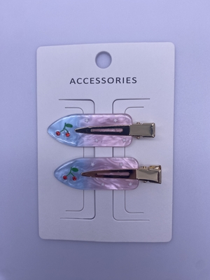 Versatili fermagli per capelli in acrilico da 2 pezzi in varie dimensioni e design per ogni occasione