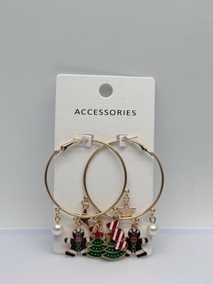 Orecchini in metallo per Natale