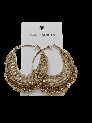 Bohemian Hoop Earrings Vintage Floral Drop Pendant Jewelry
