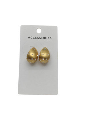 Moda Orologio Dorato Orecchini a goccia di lacrime Forma di fragola Orecchini di acciaio inossidabile