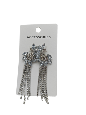 Nuovo arrivo Moda Moda Strass Tassel Drop orecchini per donne lusso Full Crystal Tassel orecchini Dichiarazione Gioielli