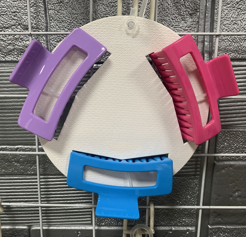 PC femminile Accessoari per capelli in plastica Artigli Superficie geometrica opaca