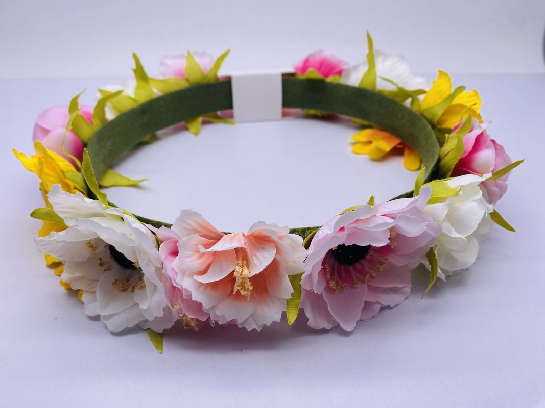 Ragazze Elastico Capelli da Fiore Accessoio Testa Banda Multicolore Durable