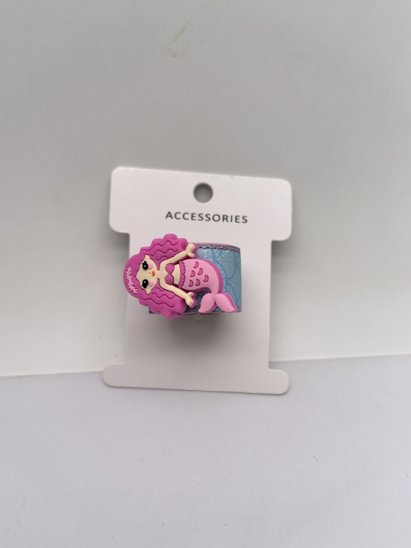 Bambini personalizzati Gioielli lucidati in argento e incantesimi colorati in acrilico per bambini