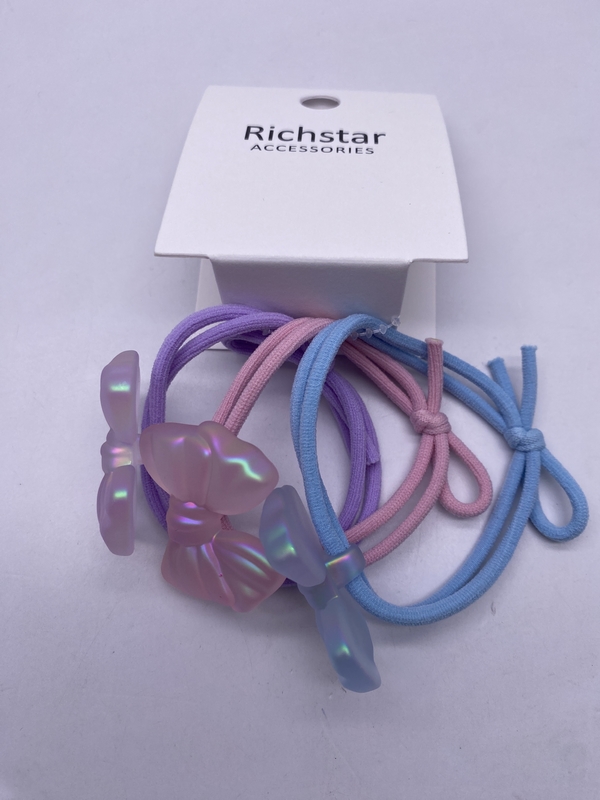 Tre confezioni di clip per capelli di farfalla per bambini 3 colori diversi con disegno unicorno