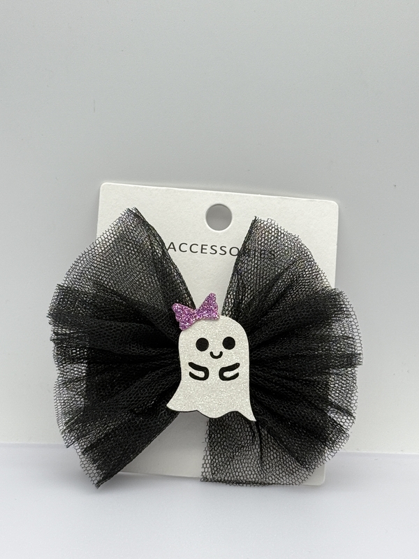Fascette per capelli con fiocco a forma di simpatico fantasma in vari colori, perfette per Halloween e per tutte le stagioni