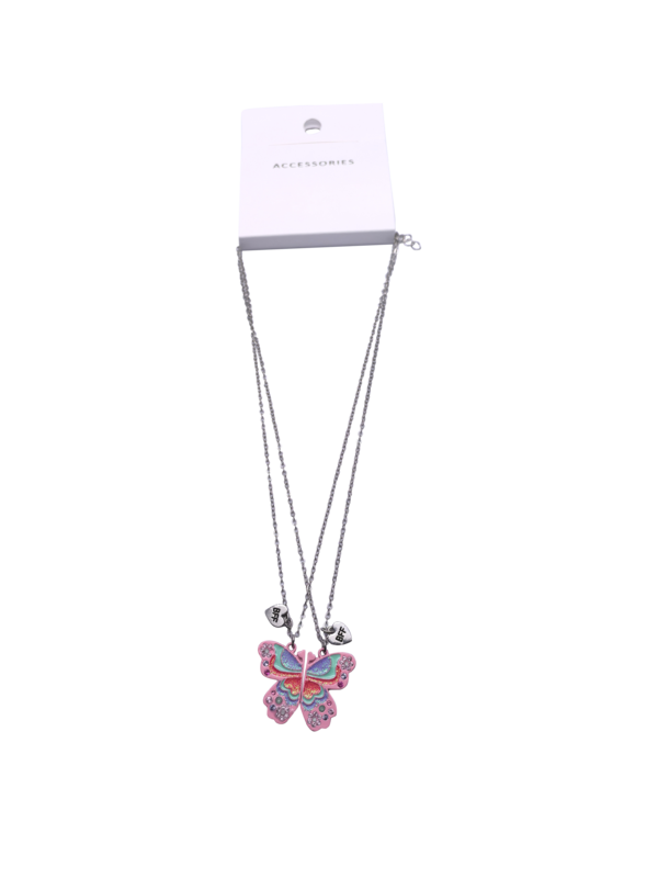 Simpatici collane magnetiche con farfalle BFF per 2, collana dell'amicizia con farfalla smaltata per ragazze adolescenti, donne, migliore amica, regalo di compleanno