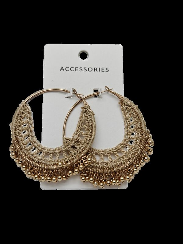 Bohemian Hoop Earrings Vintage Floral Drop Pendant Jewelry