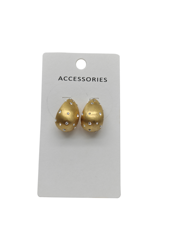 Moda Orologio Dorato Orecchini a goccia di lacrime Forma di fragola Orecchini di acciaio inossidabile