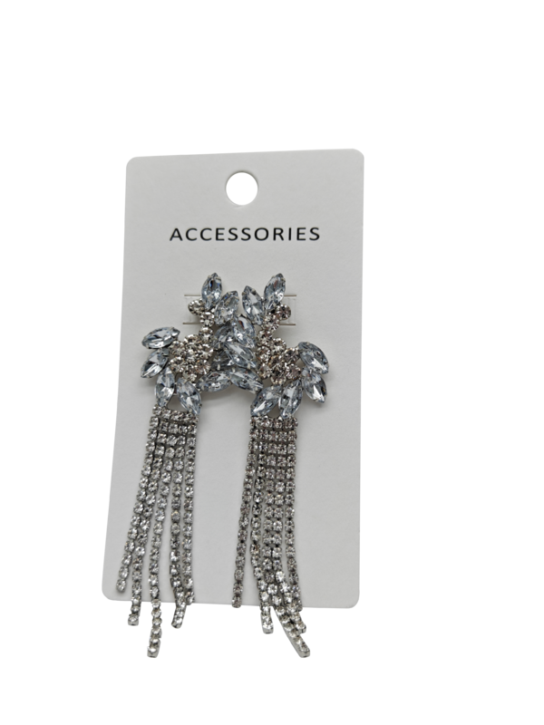 Nuovo arrivo Moda Moda Strass Tassel Drop orecchini per donne lusso Full Crystal Tassel orecchini Dichiarazione Gioielli
